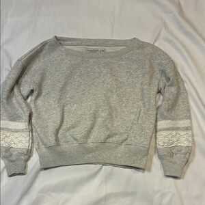 Abercrombie Kids Light Gray Boat Neck Sweater